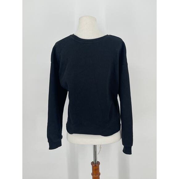 Long Sleeve AC/DC Crop Sweatshirt Size XL Rock Band Grunge Alternative - Picture 2 of 5